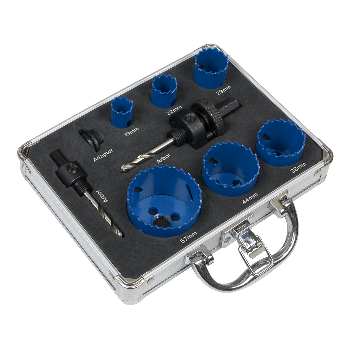 Sealey WSPHSK Hole Saw Kit 9pc - Plumbers