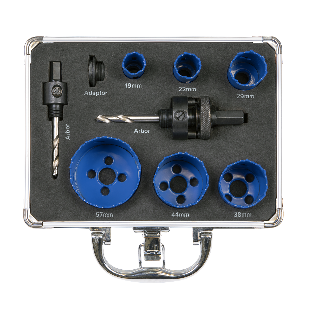 Sealey WSPHSK Hole Saw Kit 9pc - Plumbers