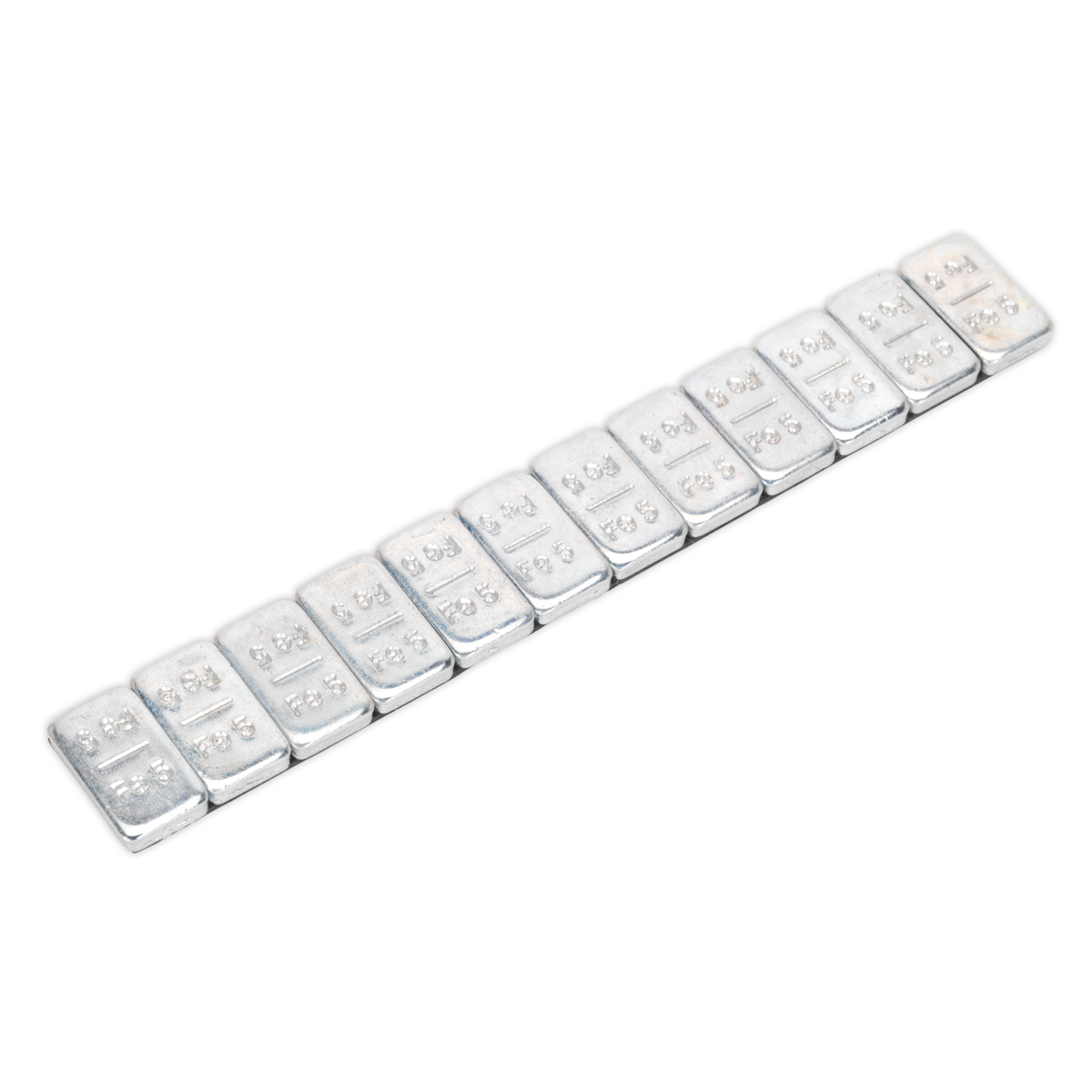 Sealey WWSA5 Wheel Weight 5g Adhesive Zinc Plated Steel Strip of 12 Pack of 100