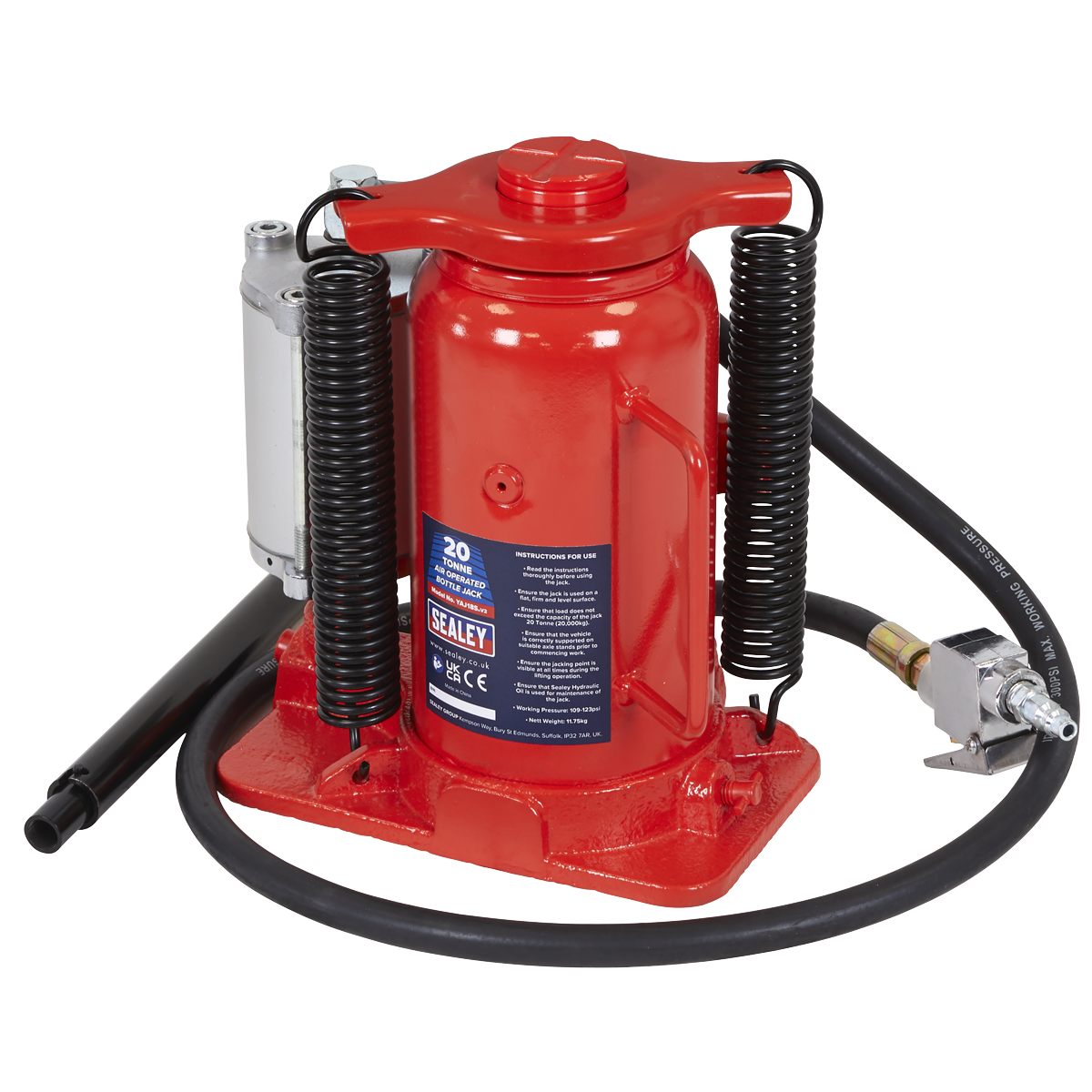 Sealey YAJ18S Air Operated Bottle Jack 20tonne