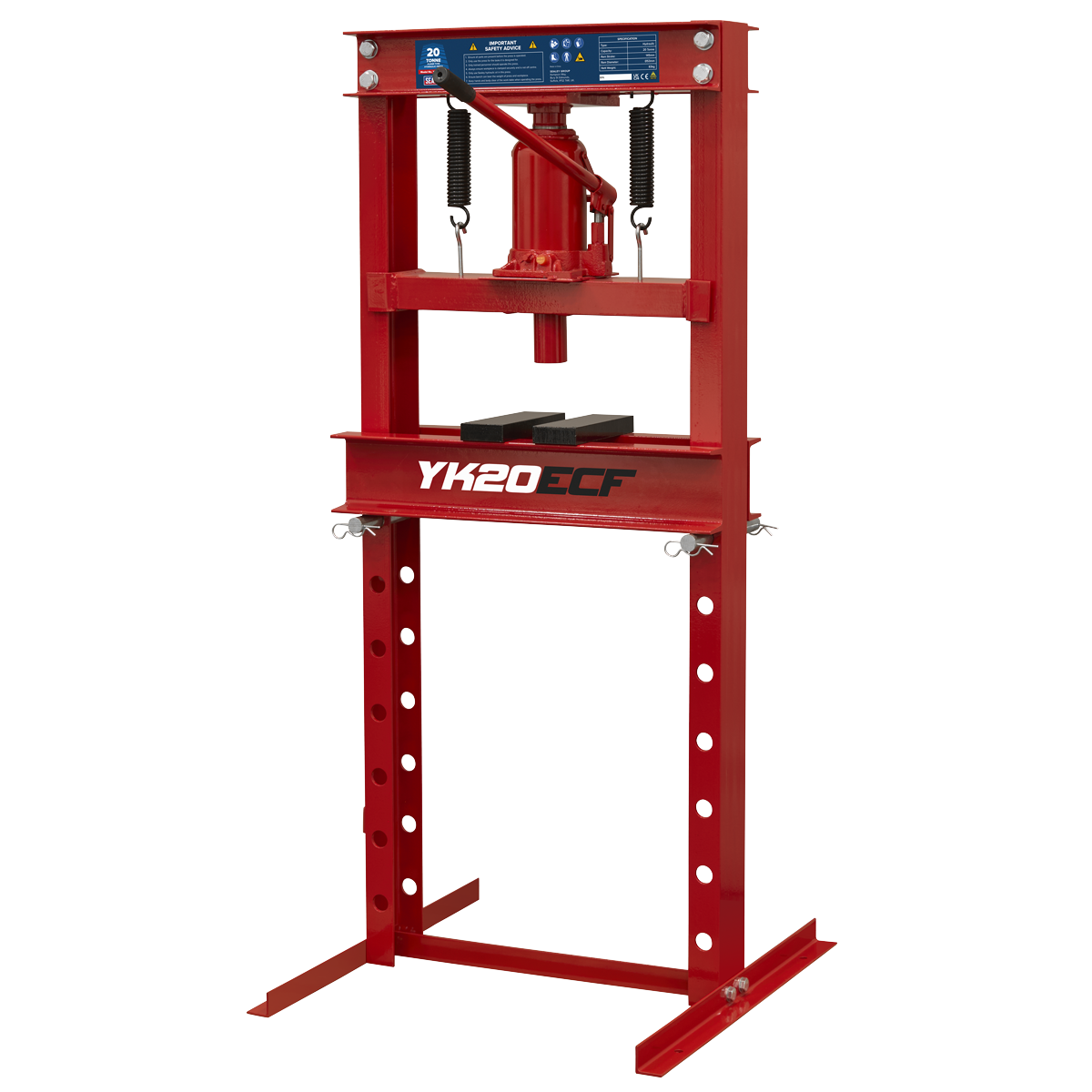 Sealey YK20ECF Hydraulic Floor Type Press 20 Tonne