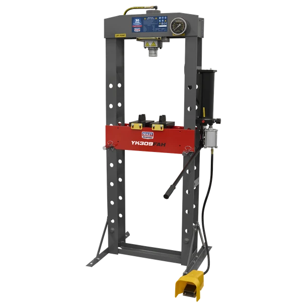 Sealey YK309FAH Air/Hydraulic Press 30 Tonne Floor Type with Foot Pedal