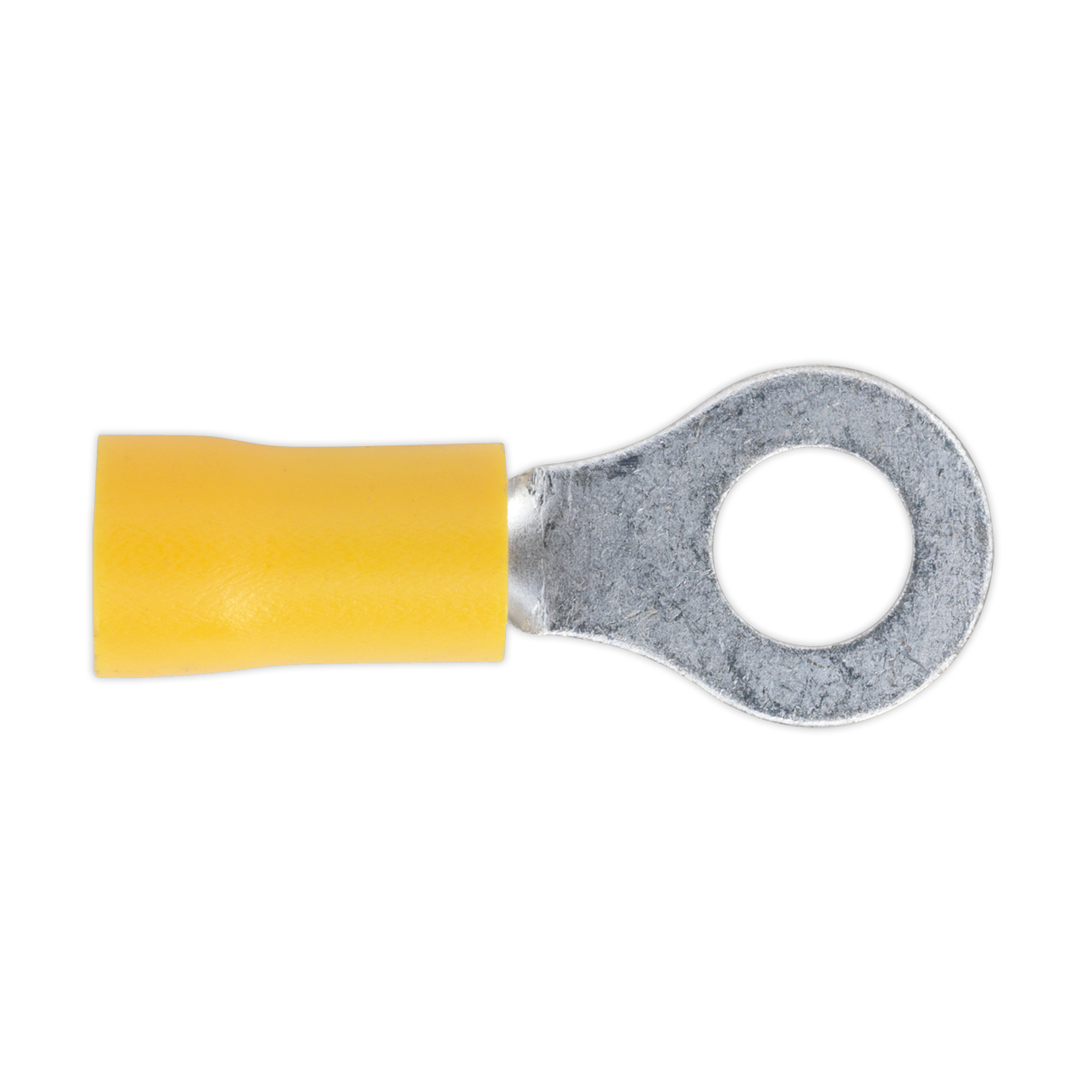 Sealey YT19 Easy-Entry Ring Terminal 6.4mm (1/4") Yellow Pack of 100
