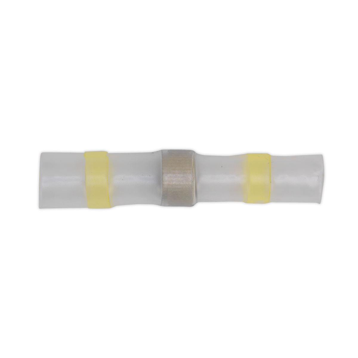 Sealey YTSSB25 Heat Shrink Butt Connector Solder Terminal 12-10 AWG Yellow Pack of 25