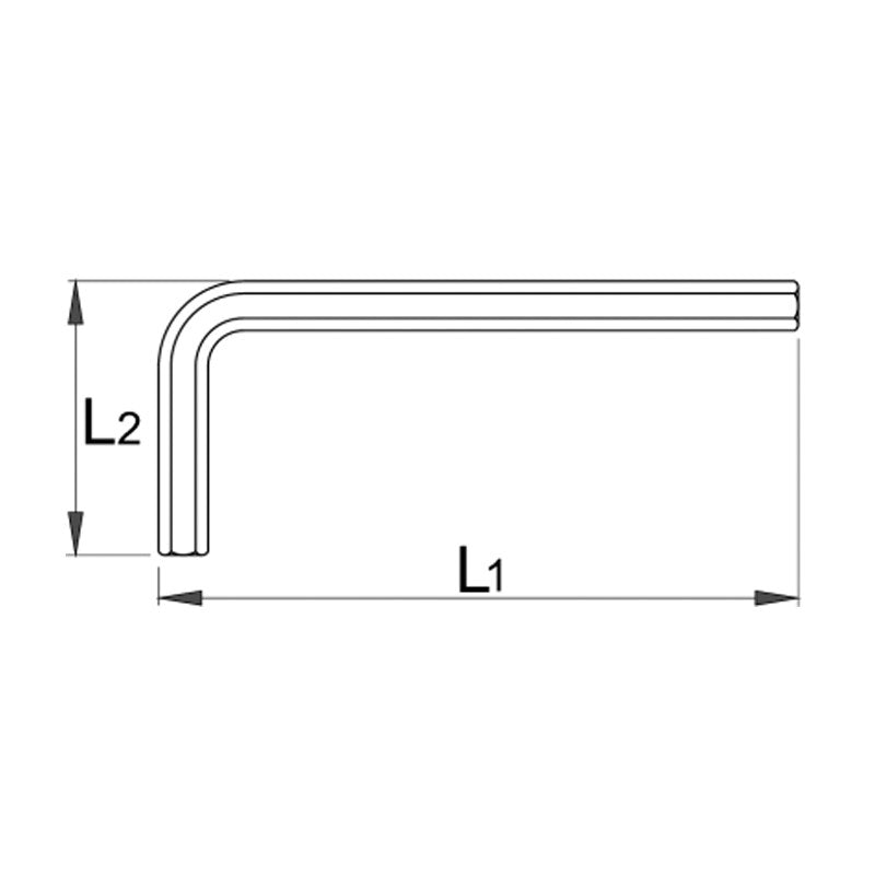 Unior 601038 5mm Hexagon Wrench- 220/3