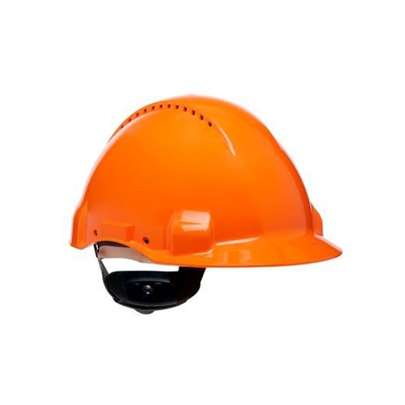 3M PELTOR G3000 Safety Helmet with Uvicator Sensor, Pinlock, Ventilated, Leather Sweatband, Orange, G3000DUV-OR