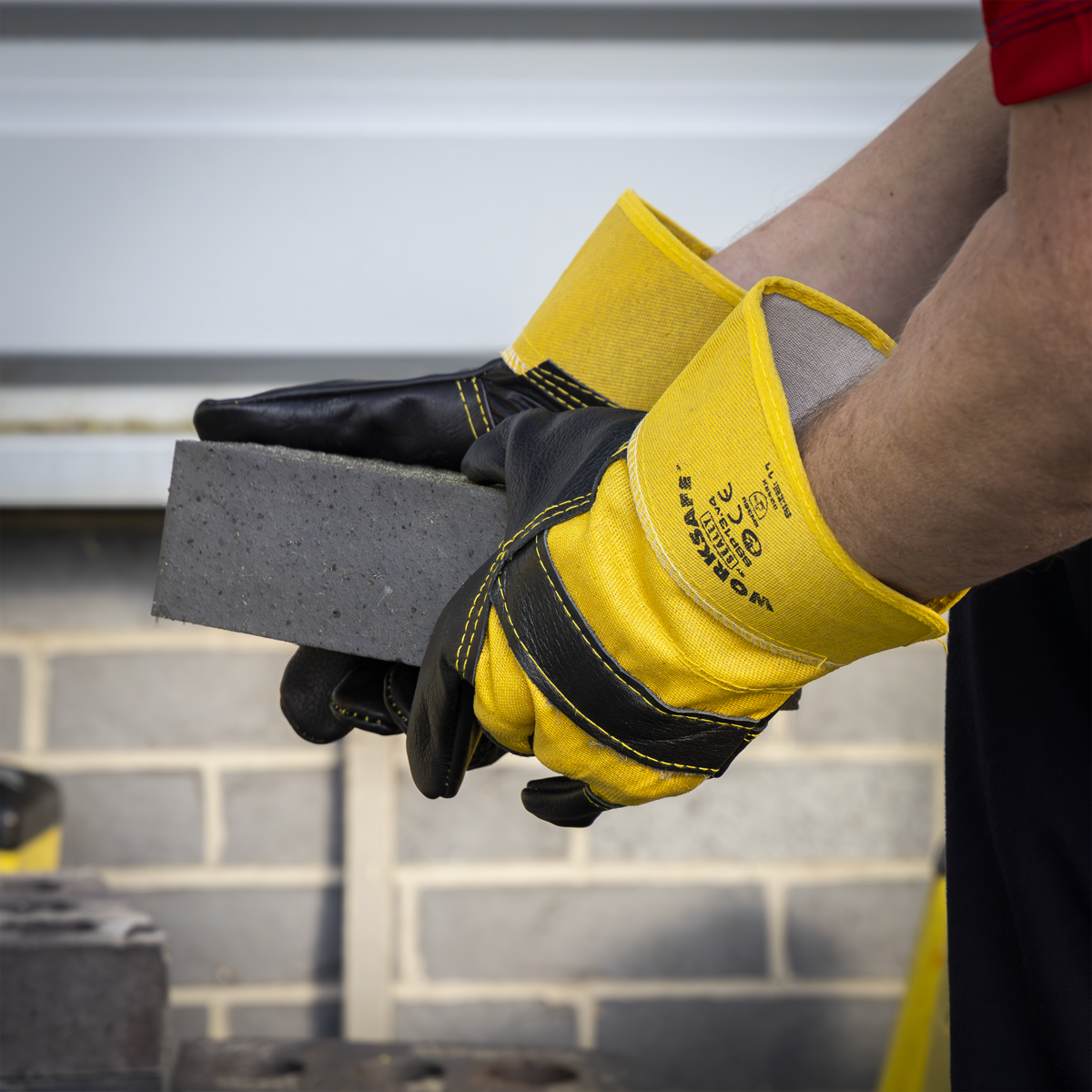 Sealey SSP13 Worksafe® Rigger's Gloves with Hide Palm - Pair