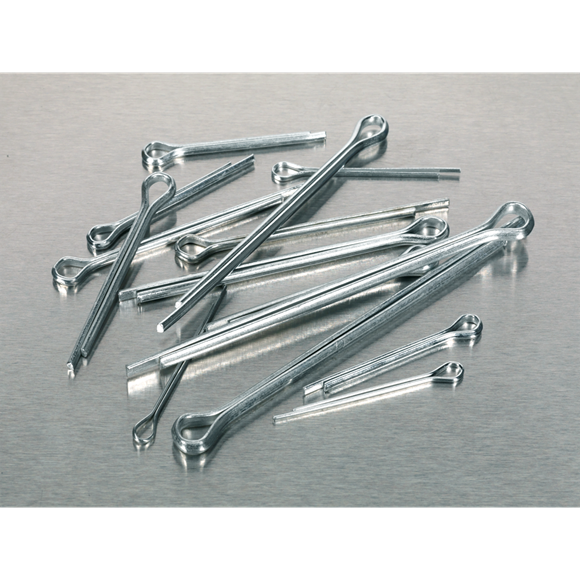 Sealey AB044DE O-Clip Double Ear Assortment 140pc Zinc Plated