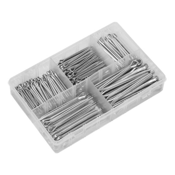 Sealey AB003SP Metric/Imperial Split Pin Assortment 230pc - Large Sizes