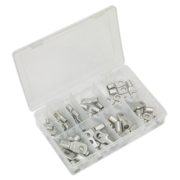 Sealey AB016CT Copper Lug Terminal Assortment 52pc