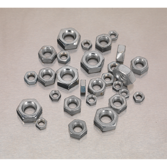 Sealey AB028SN Steel Nut Assortment M5-M10 370pc