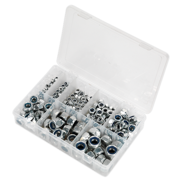 Sealey AB033LN Nylon Locknut Assortment 255pc M4-M16