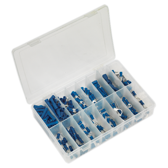 Sealey AB040BT Crimp Terminal Assortment 280pc Blue