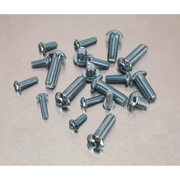 Sealey AB054MS Machine (Body) Screw Assortment 264pc M5-M8 Countersunk & Pan Head Pozi - Metric