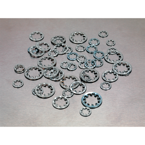 Sealey AB057LW Lock Washer Assortment 1000pc Serrated Internal M5-M10 Metric