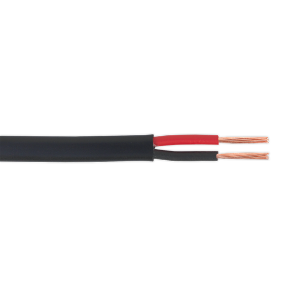 Sealey AC1430TWTK Automotive Cable Thick Wall Flat Twin 2 x 1mm² 14/0.30mm 30m Black