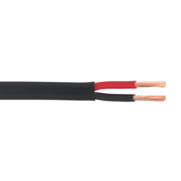 Sealey AC2830TWTK Automotive Cable Thick Wall Flat Twin 2 x 2mm² 28/0.30mm 30m Black