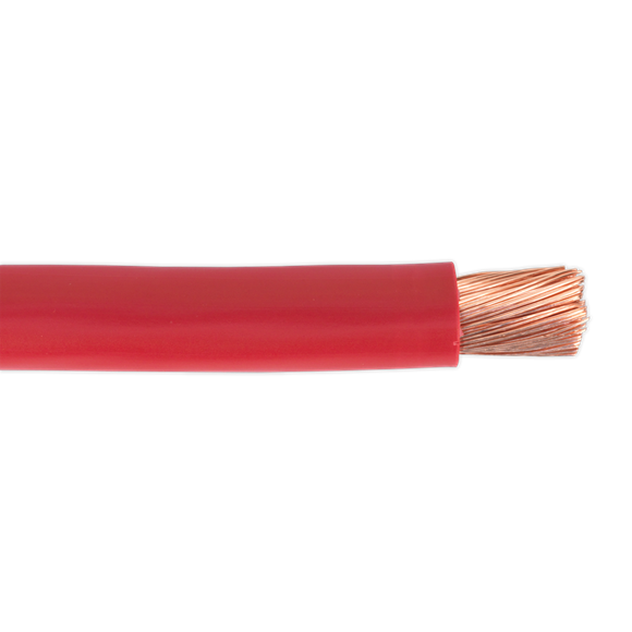 Sealey AC40SQRE Automotive Starter Cable 315/0.40mm 40mm² 300A 10m Red