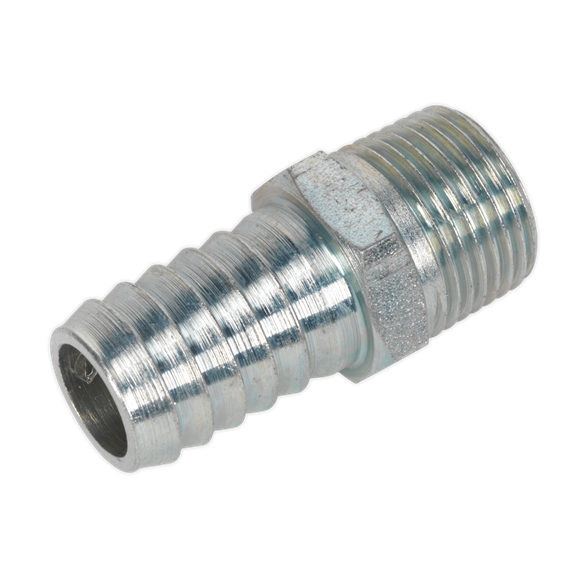 Sealey AC42 Screwed Tailpiece Male 3/8"BSPT - 1/2" Hose Pack of 5