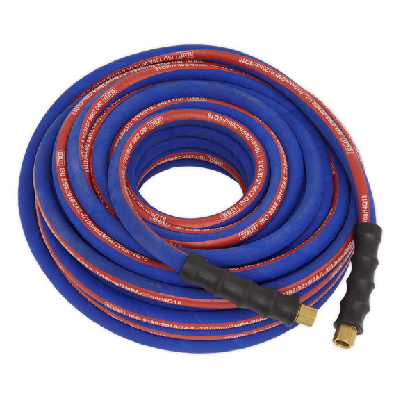 Sealey AH20R/38 Extra-Heavy-Duty Air Hose with 1/4"BSP Unions 20m x 10mm