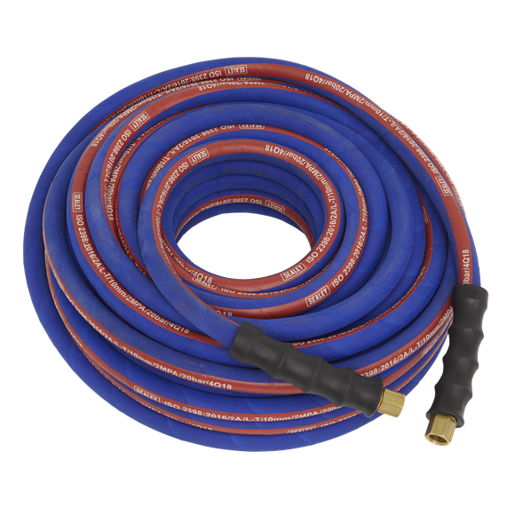 Sealey AH20R Extra-Heavy-Duty Air Hose with 1/4"BSP Unions 20m x 8mm