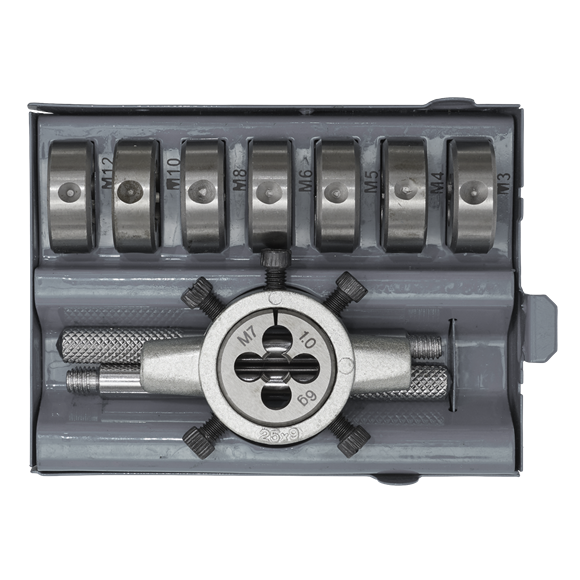 Sealey AK3009 Split Die Set 9pc Metric