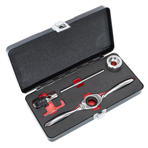 Sealey AK3027 Bi-Directional Ratchet Tap & Die Holder Set 5pc