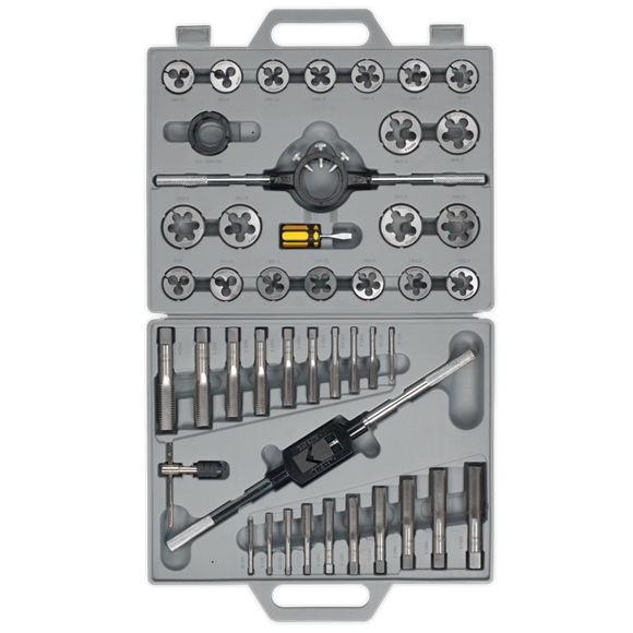 Sealey AK303 Tap & Die Set 45pc Split Dies Metric