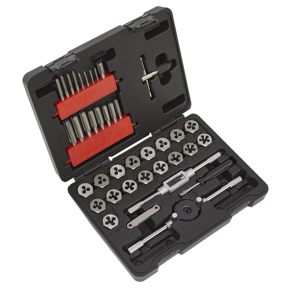 Sealey AK3039HM Tap & Hex Die Set 39pc