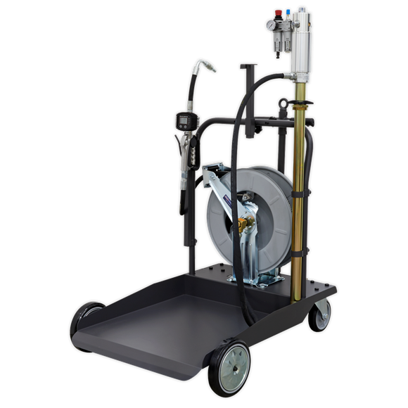 Sealey AK4562D Air Operated Oil Dispensing System with 10m Retractable Hose Reel