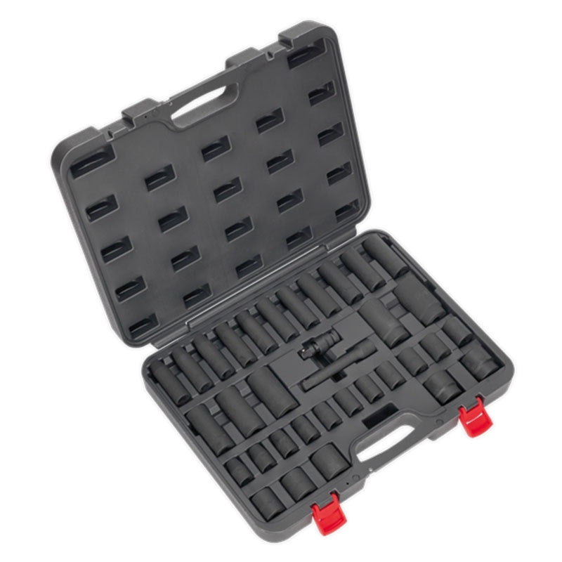 Sealey AK5634M Premier Impact Socket Set 1/2"Sq Drive 34pc