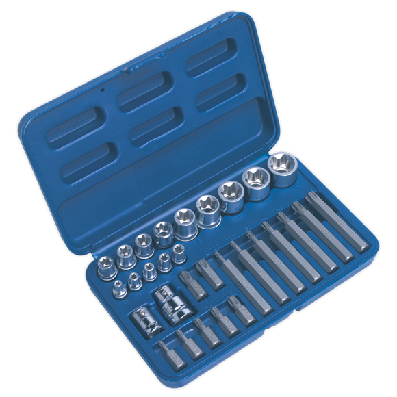 Sealey AK619 TRX-Star* Socket & Bit Set 30pc 1/4