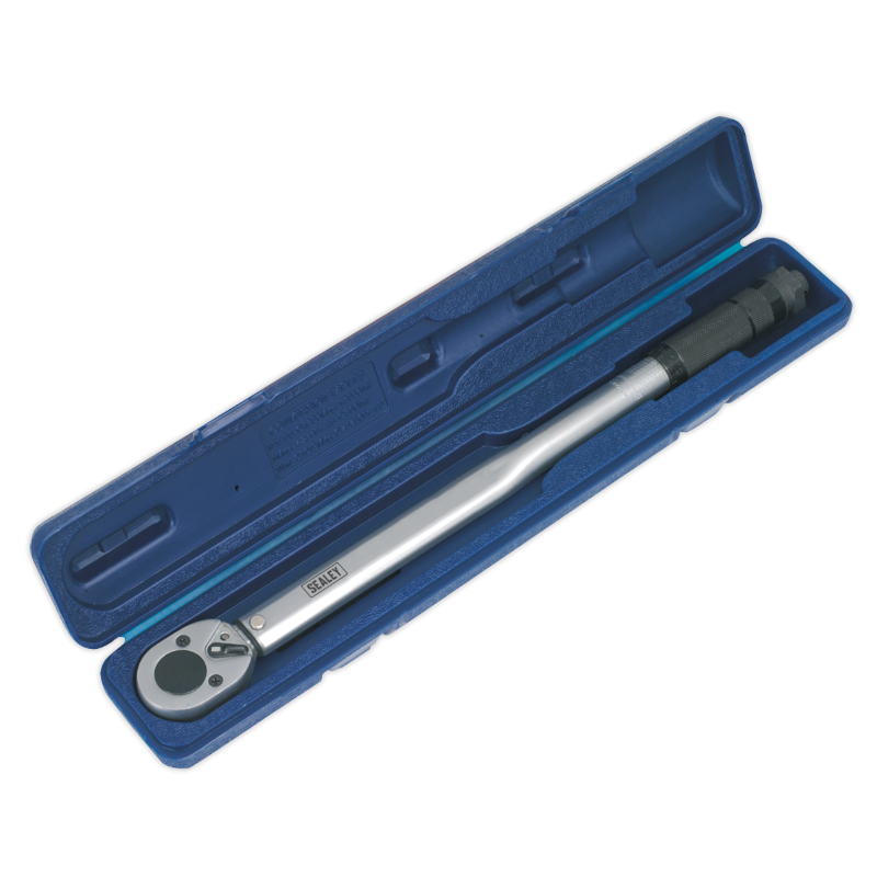 Sealey AK624 Micrometer Torque Wrench 1/2"Sq Drive Calibrated