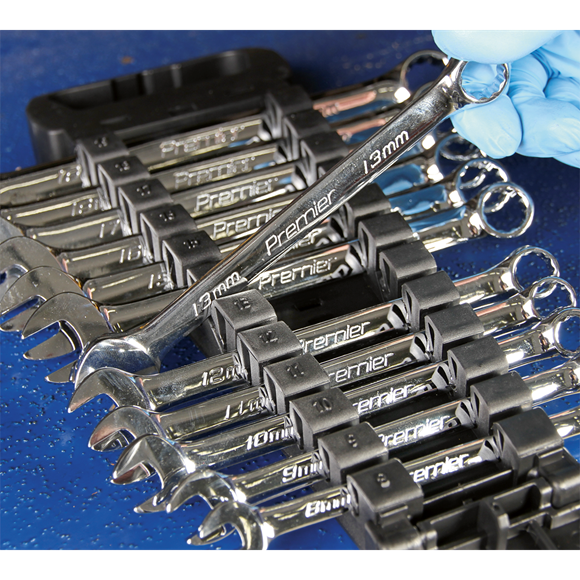 Sealey AK63012 Premier Combination Spanner Set 12pc