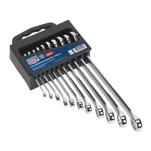 Sealey AK630AF Premier Imperial Combination Spanner Set 11pc