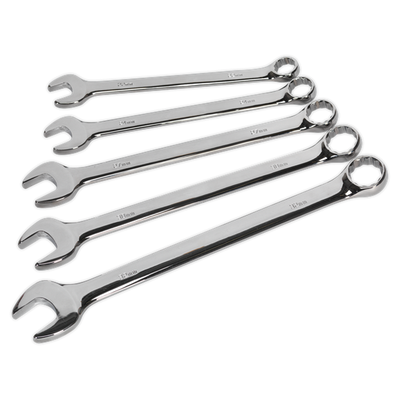 Sealey AK6329 Premier Jumbo Combination Spanner Set 5pc