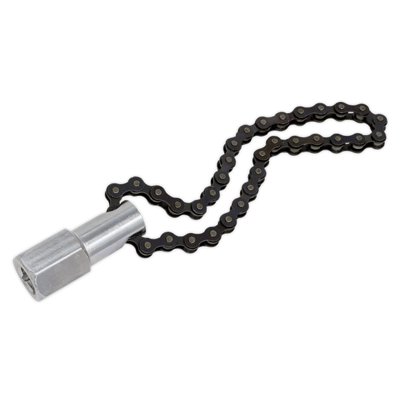 Sealey AK641 Oil Filter Chain Wrench 135mm Capacity 1/2"Sq Drive