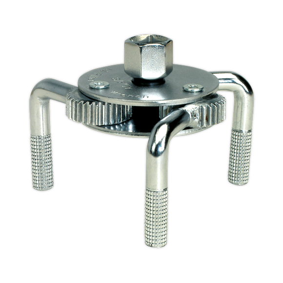 Sealey AK643 Oil Filter Claw Wrench Ø65-110mm Capacity 3/8" & 1/2"Sq Drive