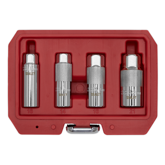 Sealey AK65561 Magnetic Spark Plug Socket Set 4pc 3/8"Sq Drive
