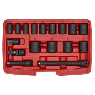 Sealey AK68217 Impact Socket Set 17pc 3/8"Sq Drive Metric
