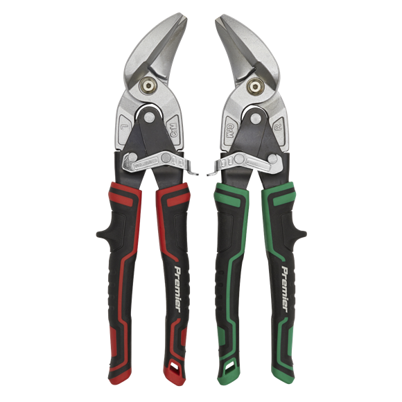 Sealey AK69072 High Leverage Offset Aviation Tin Snip Set 2pc