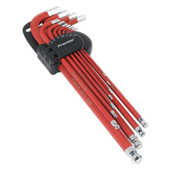 Sealey AK7164 Premier Extra-Long Ball-End Hex Key Set 11pc