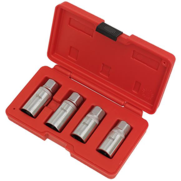 Sealey AK723 Stud Extractor Set 4pc 1/2"Sq Drive Metric