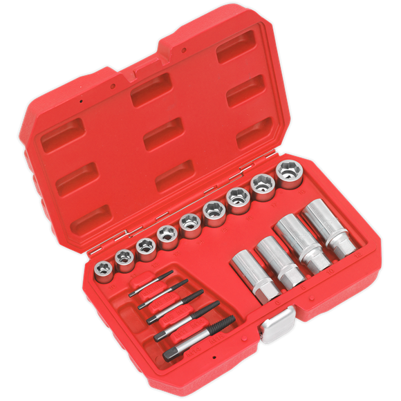 Sealey AK751 Bolt, Stud & Screw Extractor Set 18pc