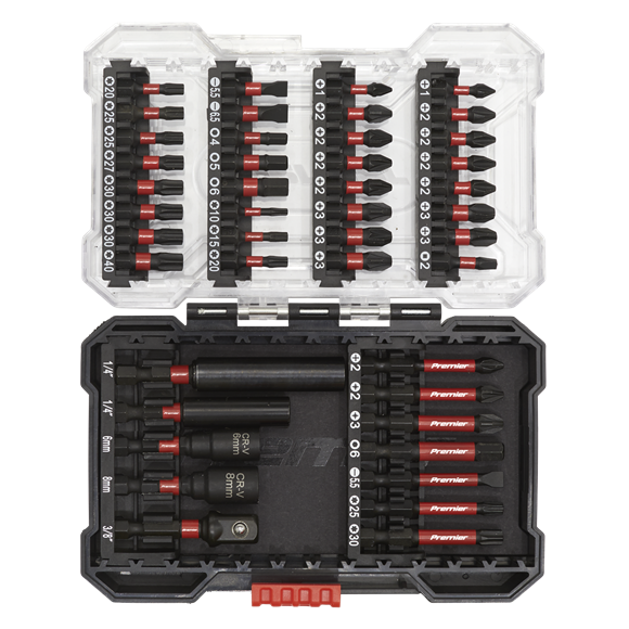 Sealey AK8280 Power Tool Bit Set 44pc Impact Grade