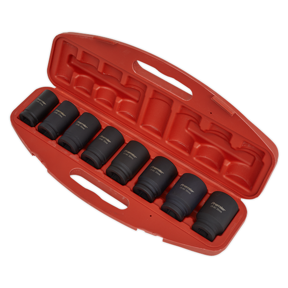 Sealey AK885 Impact Socket Set 8pc Deep 3/4"Sq Drive Metric