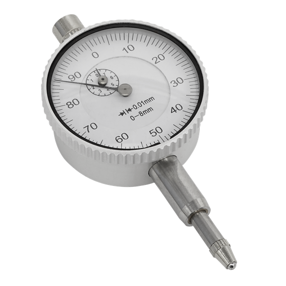 Sealey AK9634M Dial Gauge Metric 8mm Deflection