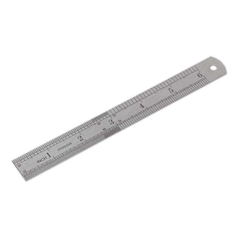 Sealey AK9640 Stainless Steel Rule 6" (150mm)