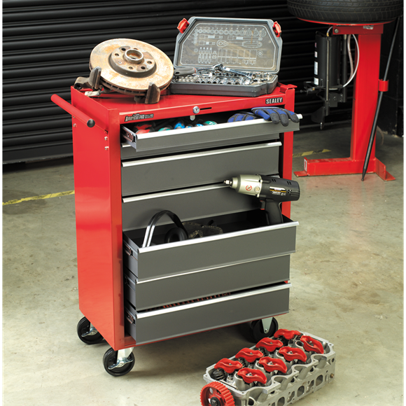 Sealey AP22507BB American PRO Rollcab 7 Drawer - Red/Grey