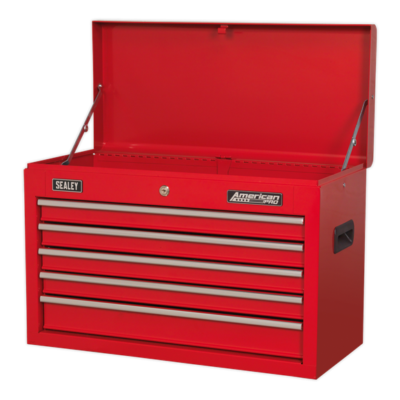 Sealey AP225 Topchest 5 Drawer with Ball-Bearing Slides - Red